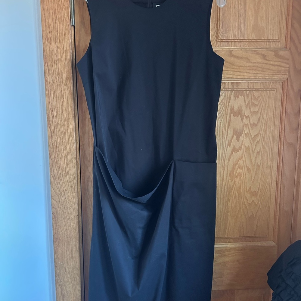 DKNY Black Midi Dress